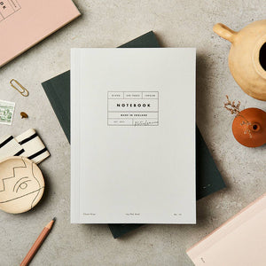 Vol 13: Cloudy Grey 300 Page Blank Lay Flat Notebook